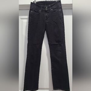 Levi's Women's Straight Leg Dark Wash Jeans Waist 27 Inseam 32 Western Casual